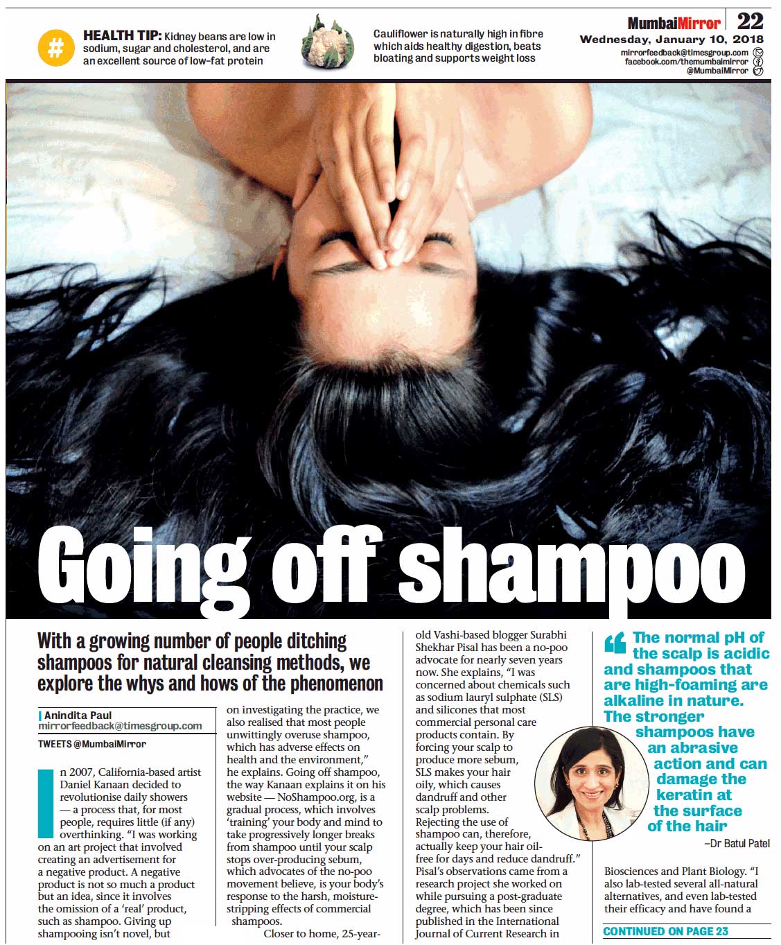 Article in Mumbai Mirror